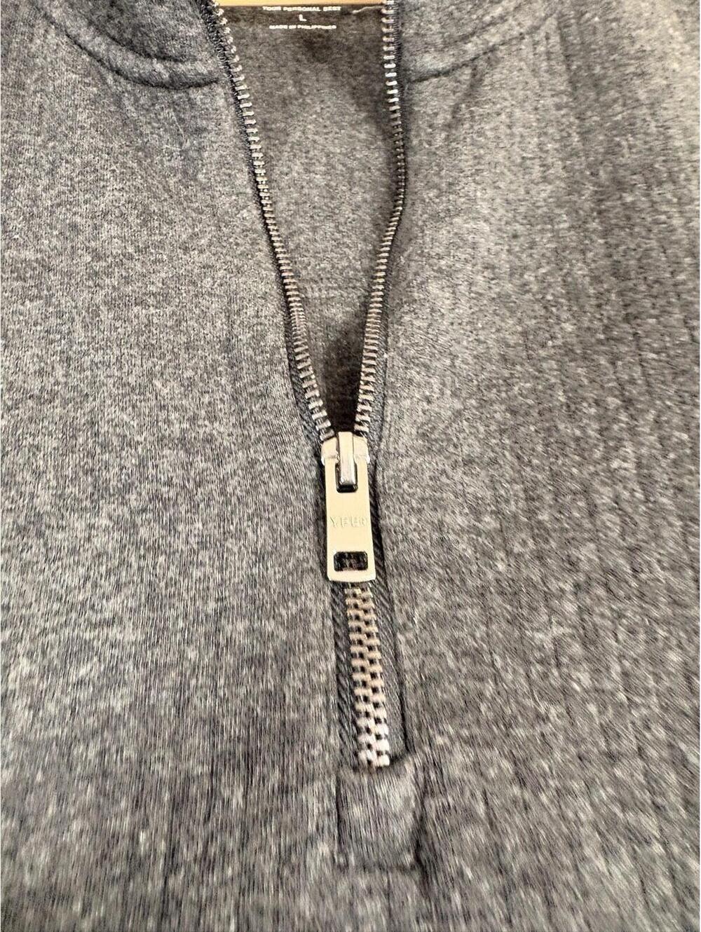 Abercrombie & Fitch YPB Sweatshirt Men Large Gray 1/4 Zip Tech Fleece NWT - Picture 5 of 8